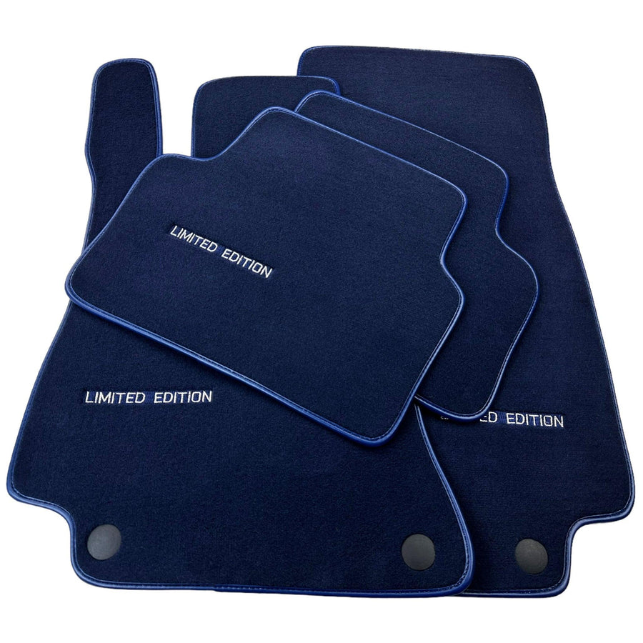 Dark Blue Floor Mats For Mercedes Benz CLA-Class C117 Coupe (2013-2019) | Limited Edition - AutoWin