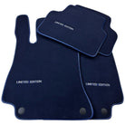 Dark Blue Floor Mats For Mercedes Benz S-Class W126 (1979-1991) | Limited Edition - AutoWin