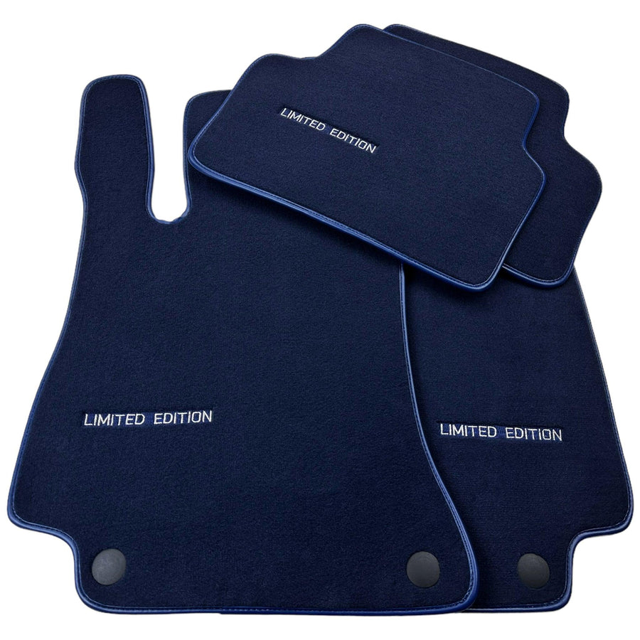 Dark Blue Floor Mats For Mercedes Benz S-Class X222 Maybach (2015-2021) | Limited Edition - AutoWin