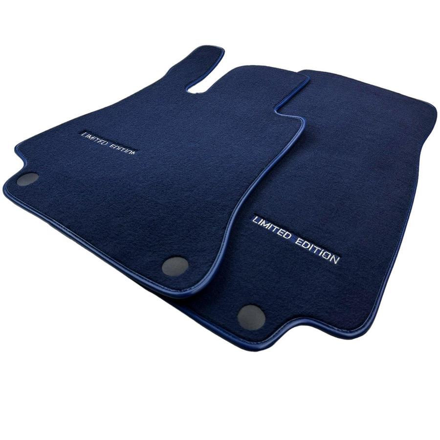Dark Blue Floor Mats For Mercedes Benz S-Class X222 Maybach (2015-2021) | Limited Edition - AutoWin