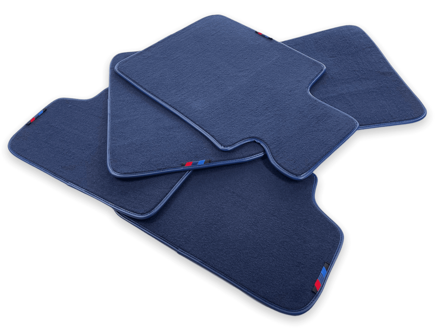 Dark Blue Mats For BMW 5 Series E34 Sedan With M Package - AutoWin