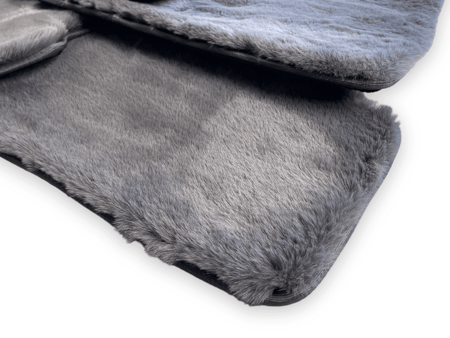 Dark Gray Sheepskin Floor Mats For Rolls Royce Phantom Drophead Coupe 2007–2016 Er56 Design Brand - AutoWin