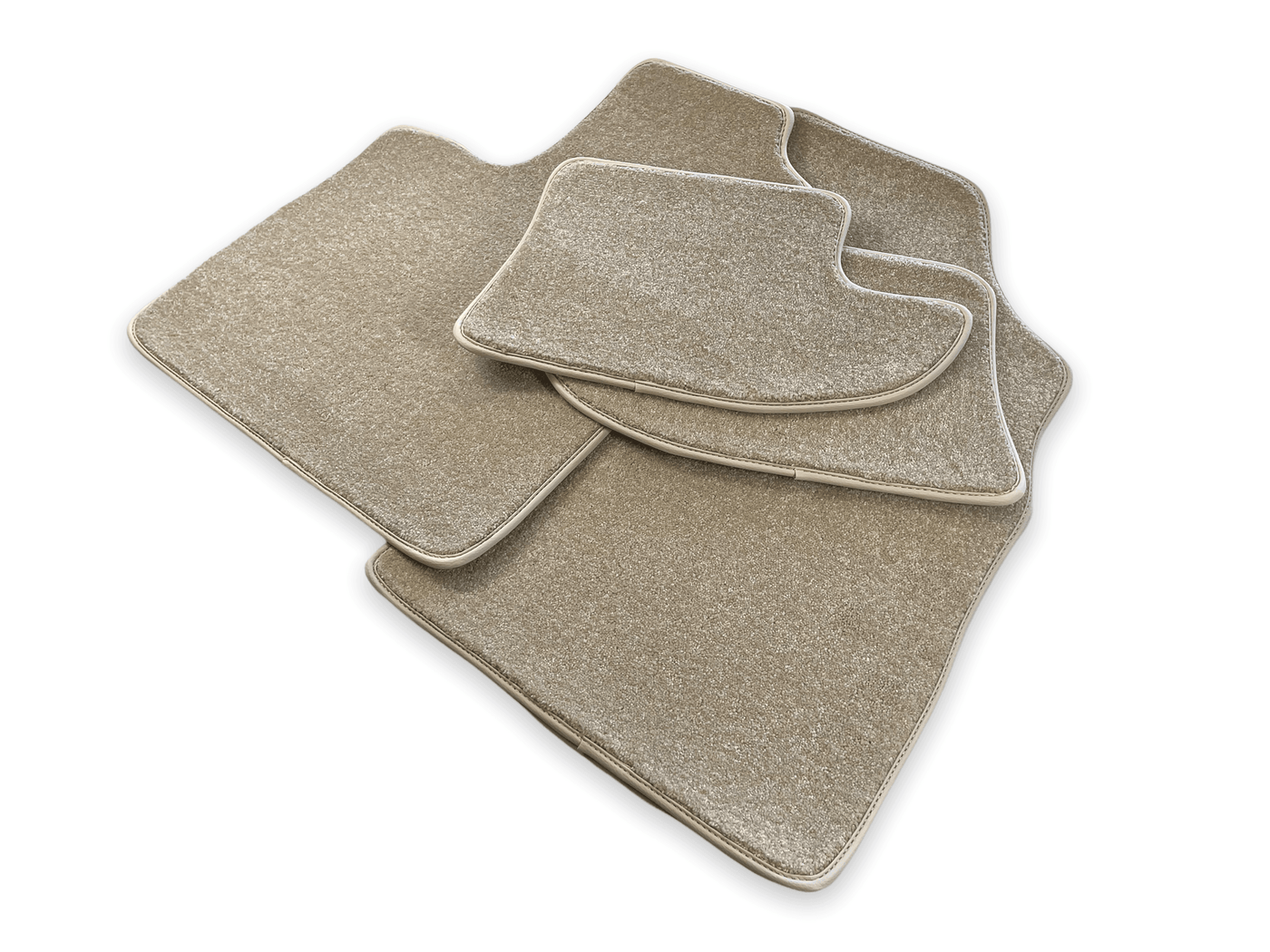 Floor Mats For Bentley Continental GT Beige Luxury Quality 2003–2011 - AutoWin
