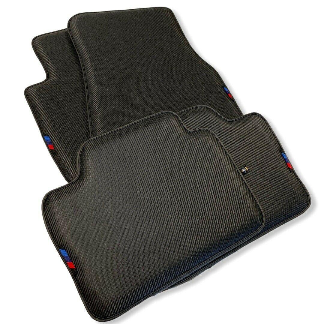 Floor Mats For BMW 1 Series E88 Convertible Autowin Brand Carbon Fiber Leather - AutoWin