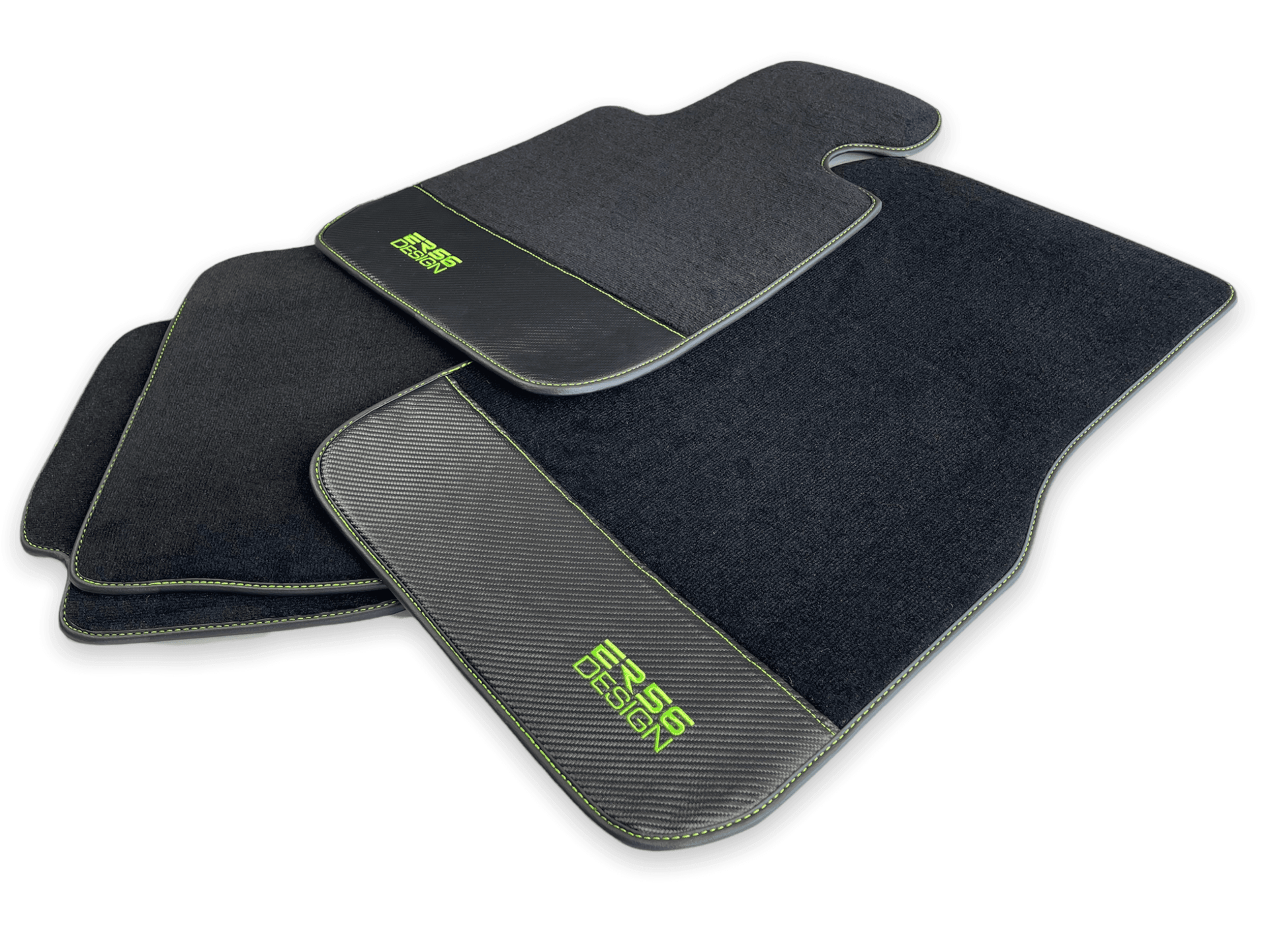 Floor Mats For BMW 2 Series G42 2-door Coupe Carbon Leather Er56 Design - AutoWin