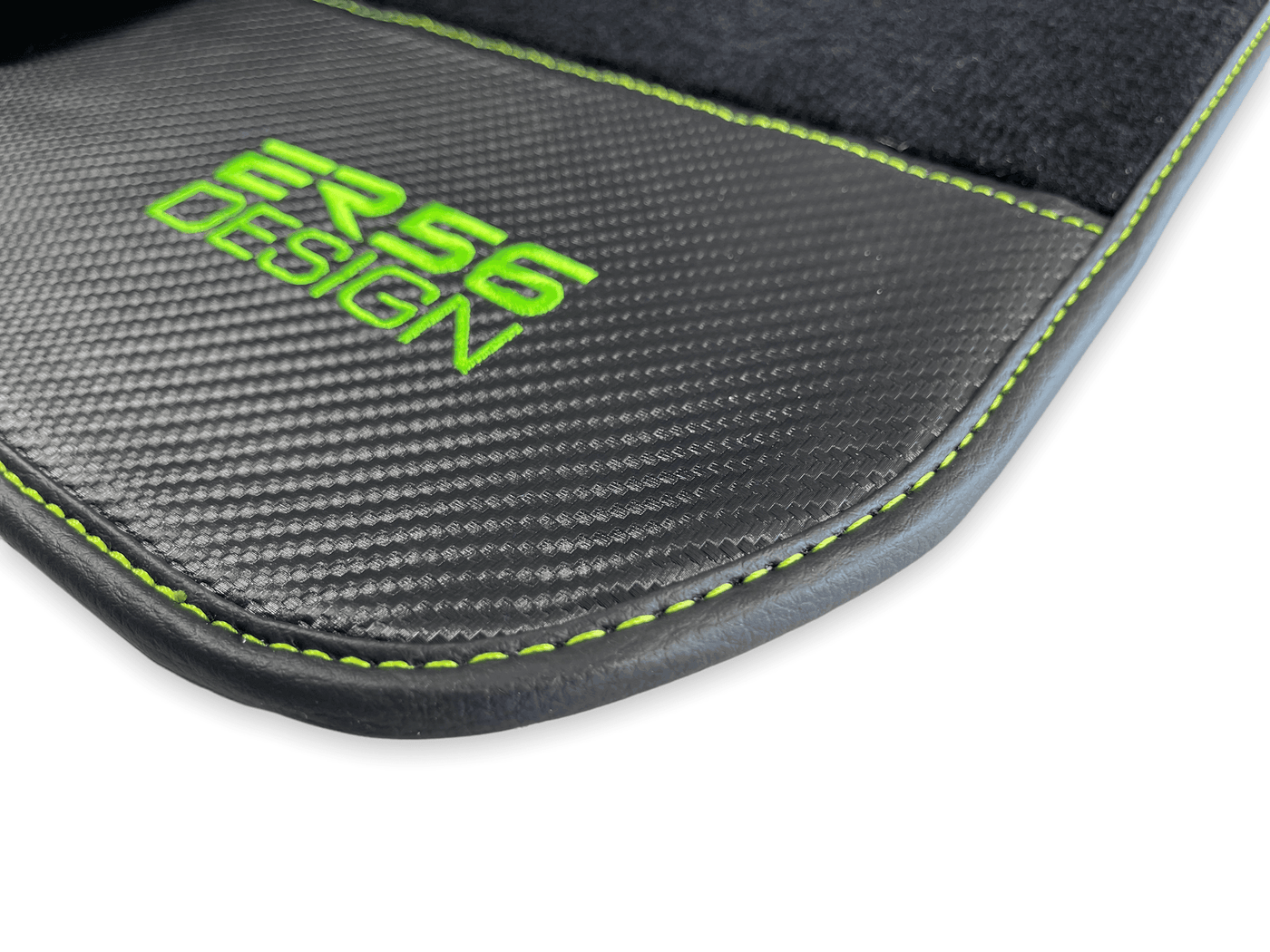 Floor Mats For BMW 4 Series G22 Coupe Carbon Leather Er56 Design - AutoWin