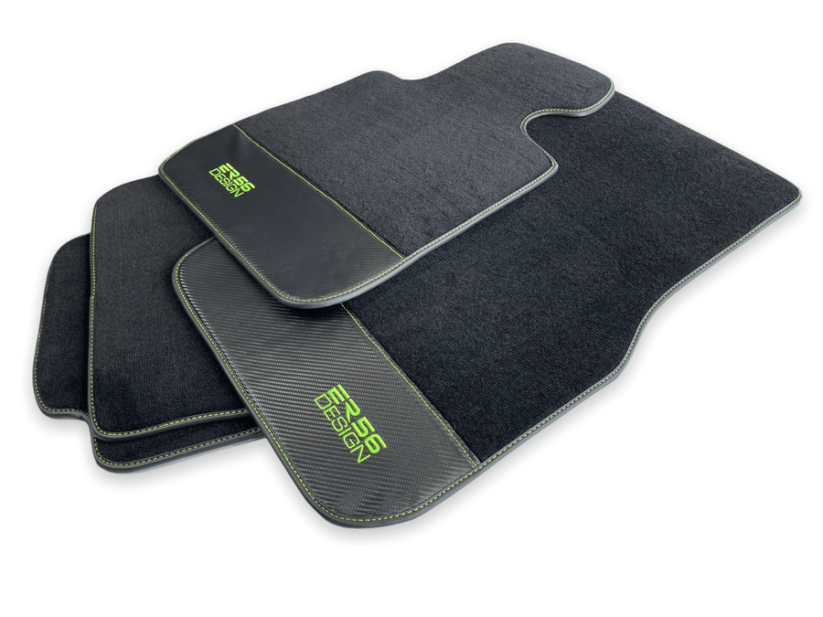 Floor Mats For BMW 5 Series G30 Carbon Leather Er56 Design - AutoWin