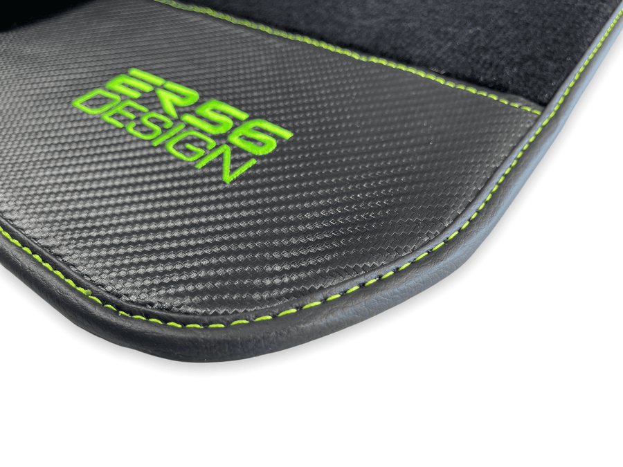 Floor Mats For BMW 6 Series E64 Convertible Carbon Leather Er56 Design - AutoWin