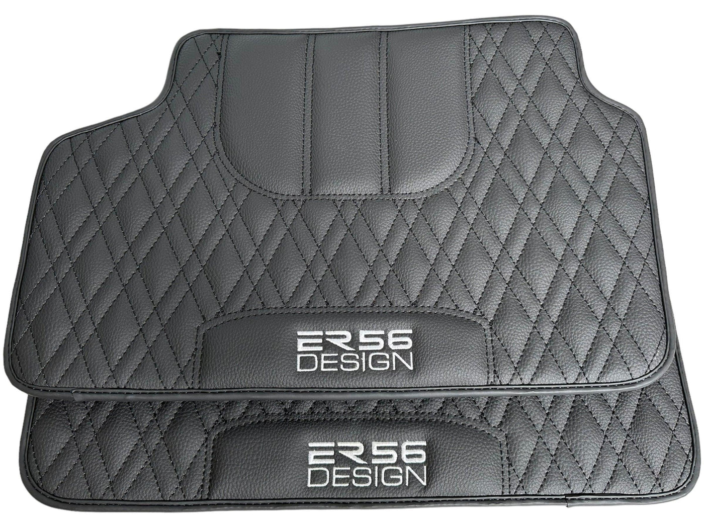Floor Mats For BMW 6 Series F12 Black Leather Er56 Design - AutoWin