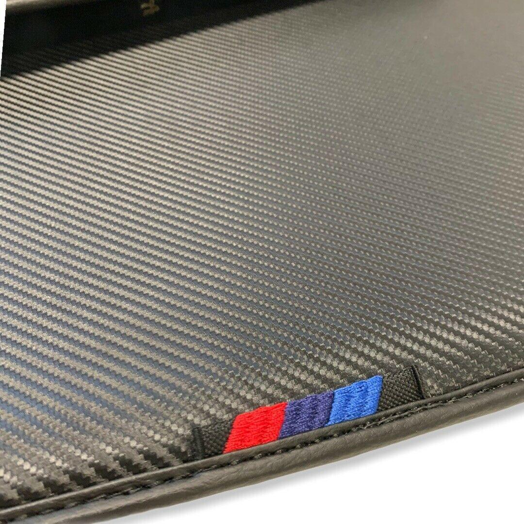 Floor Mats For BMW M2 G87 Autowin Brand Carbon Fiber Leather - AutoWin