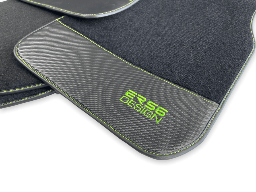 Floor Mats For BMW M2 G87 Carbon Leather Er56 Design - AutoWin