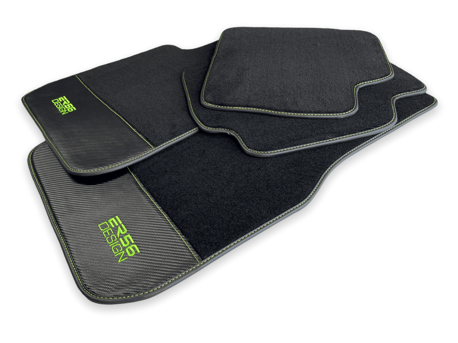Floor Mats For BMW M2 G87 Carbon Leather Er56 Design - AutoWin