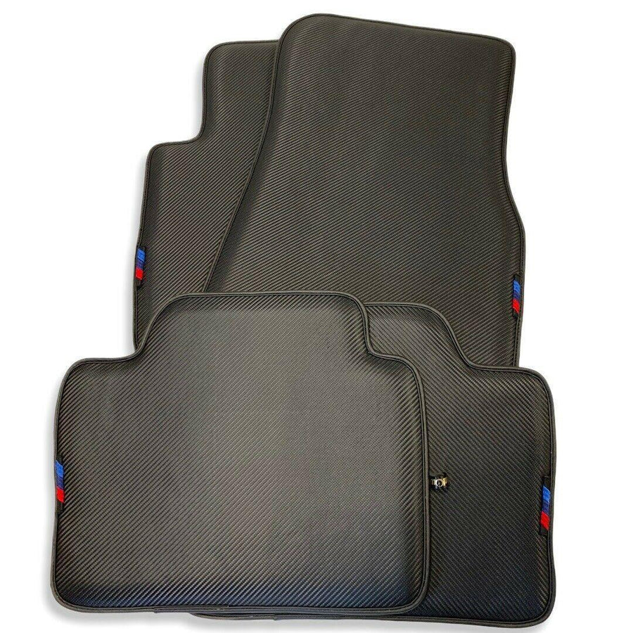 Floor Mats For BMW M5 E28 Autowin Brand Carbon Fiber Leather - AutoWin
