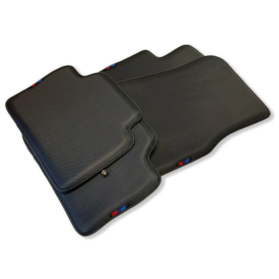 Floor Mats For BMW M5 E28 Autowin Brand Carbon Fiber Leather - AutoWin