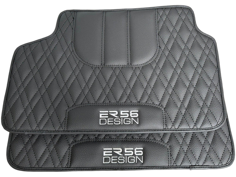 Floor Mats For BMW X5M F95 SUV Black Leather Er56 Design - AutoWin