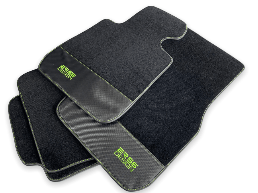 Floor Mats For BMW X6 Series E71 Carbon Leather Er56 Design - AutoWin