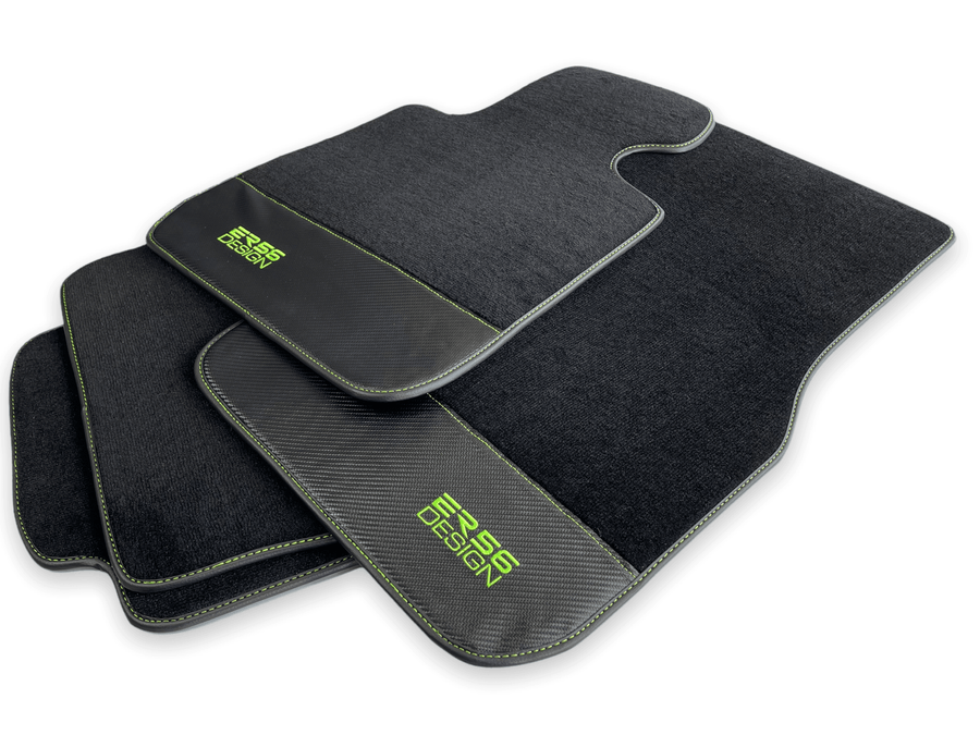 Floor Mats For BMW X6 Series E71 Carbon Leather Er56 Design - AutoWin