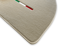 Floor Mats For Ferrari 328 GTB 1985-1989 Beige Autowin Brand Italian Edition - AutoWin