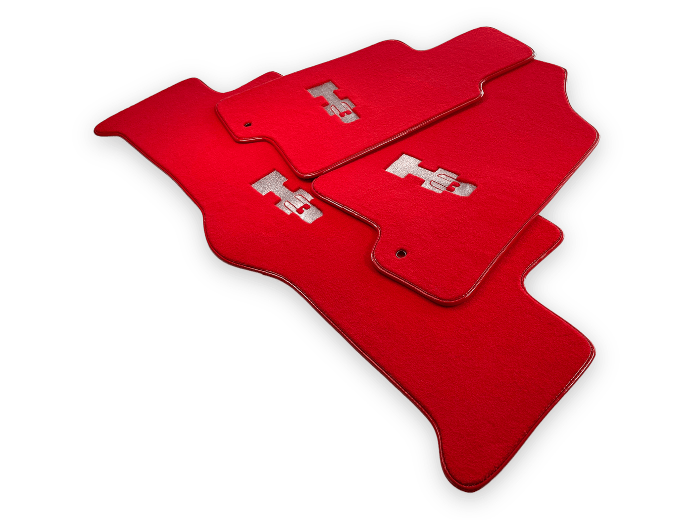 Floor Mats For Hummer H3 2005-2010 Tailored Red Color Carpets - AutoWin