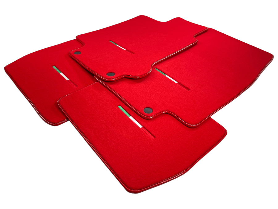 Floor Mats For Maserati GranTurismo (2007-2019) Red IT Edition - AutoWin