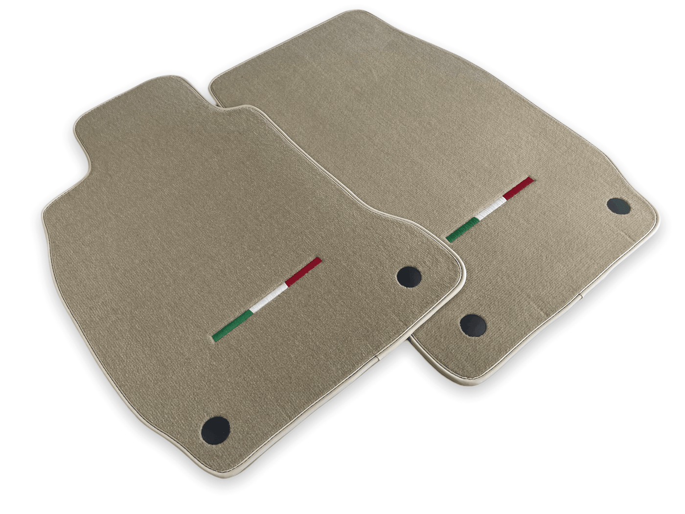 Floor Mats For Maserati Quattroporte Beige IT Edition - AutoWin