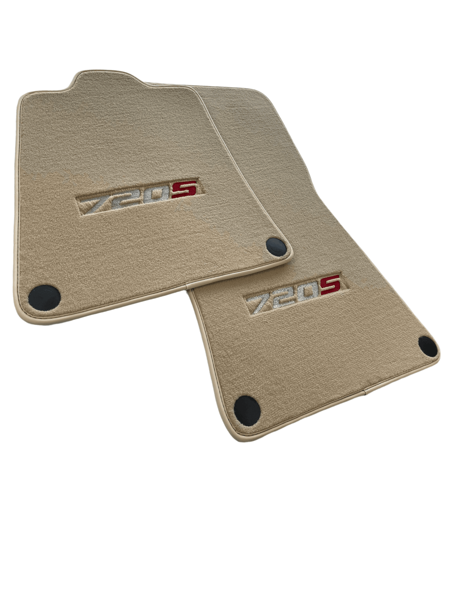 Floor Mats For McLaren 720S Beige Tailored Carpets Set AutoWin - AutoWin