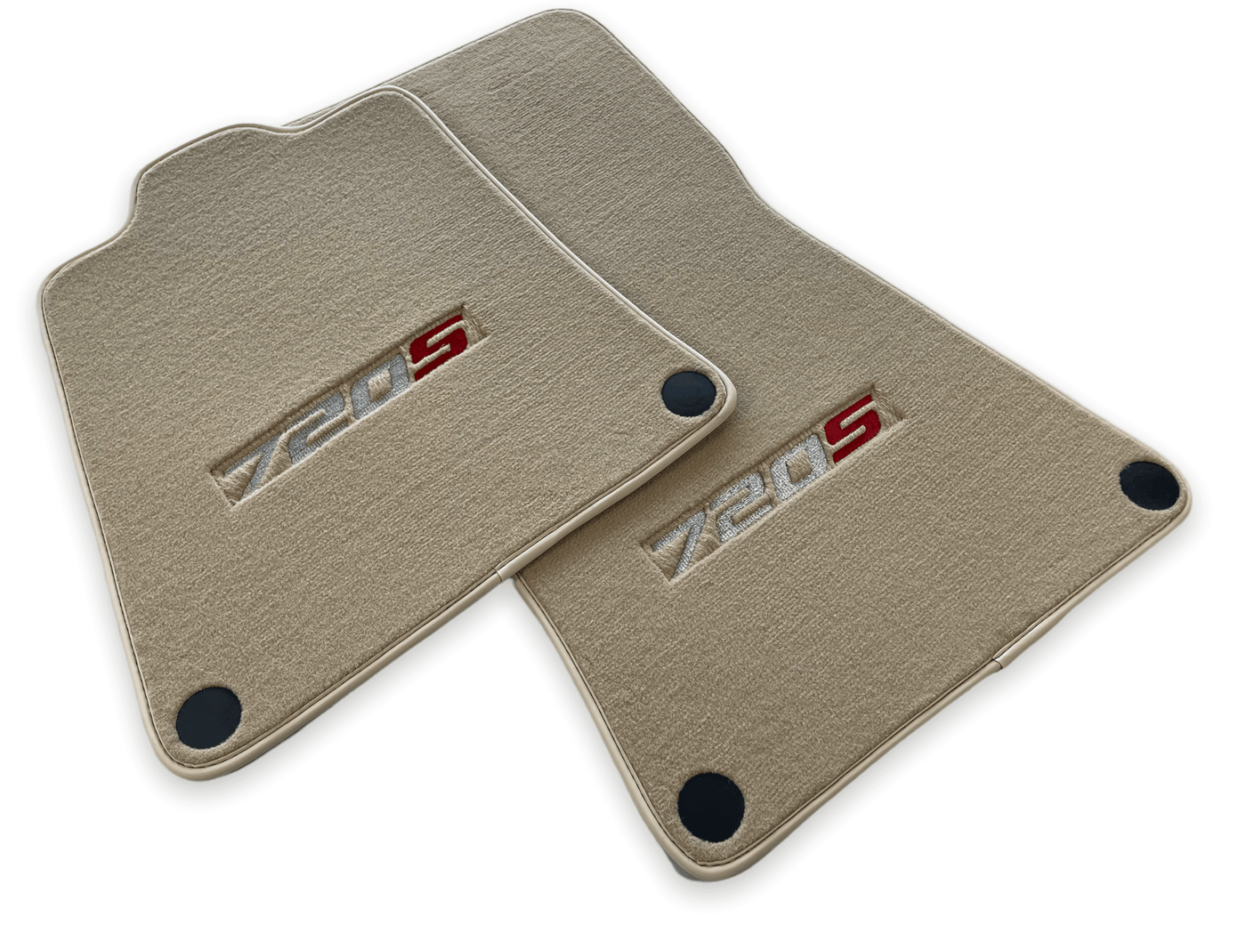 Floor Mats For McLaren 720S Beige Tailored Carpets Set AutoWin - AutoWin