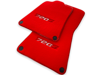 Floor Mats For McLaren 720S Red Tailored Carpets Set AutoWin - AutoWin