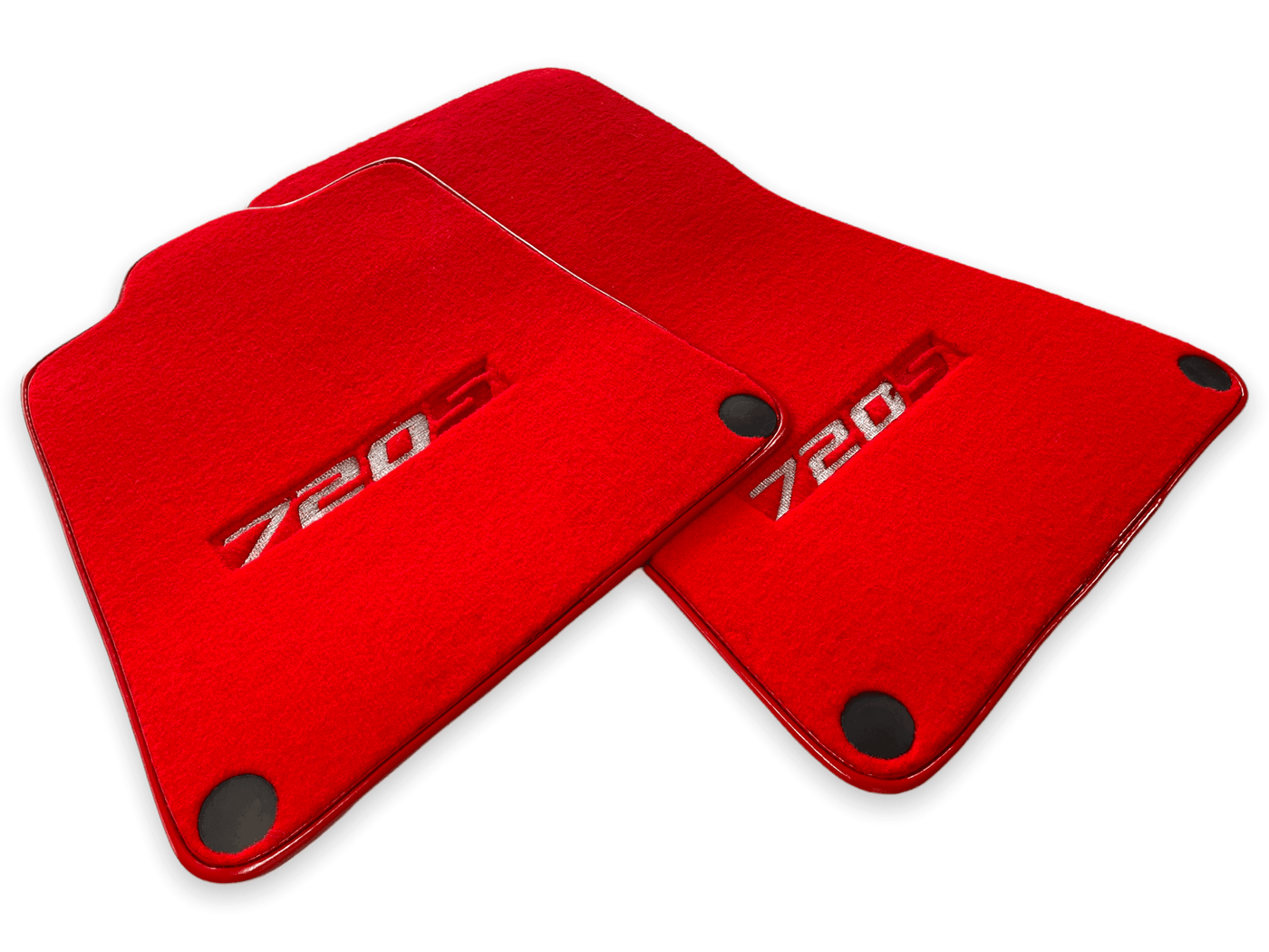 Floor Mats For McLaren 720S Red Tailored Carpets Set AutoWin - AutoWin