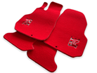 Floor Mats for Nissan GT-R - Tailored Red Carpets Set with GTR Emblem | AutoWin