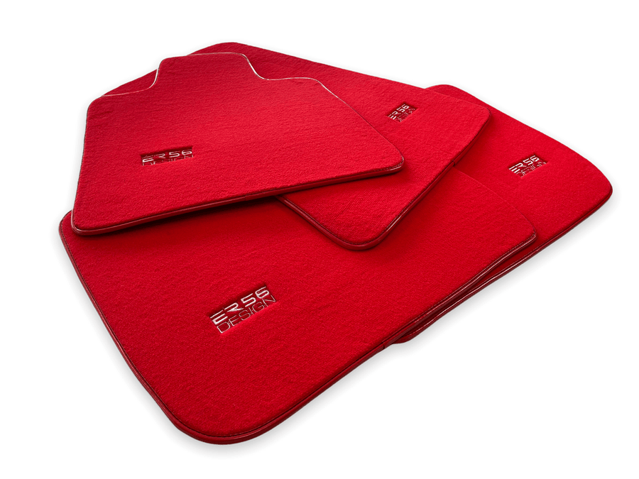 Floor Mats For Rolls Royce Cullinan Rr31 2018-2023 Red ER56 Design - AutoWin