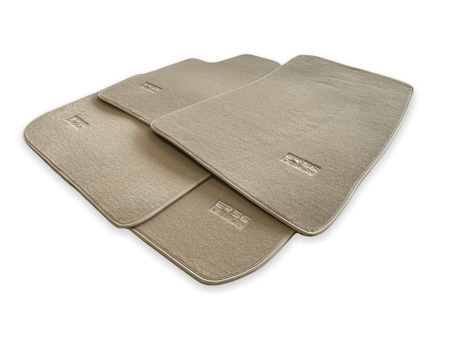 Floor Mats For Rolls Royce Ghost Series II (2021-2024) Beige ER56 Design - AutoWin