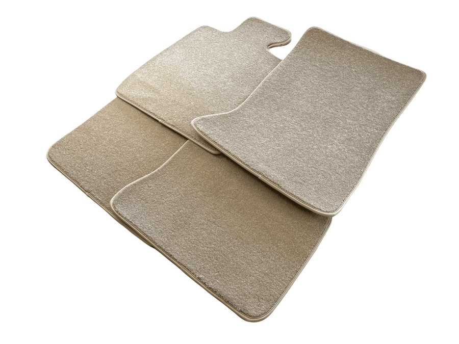 Floor Mats For Rolls Royce Ghost Series II (2021-2024) Beige Luxury Quality - AutoWin