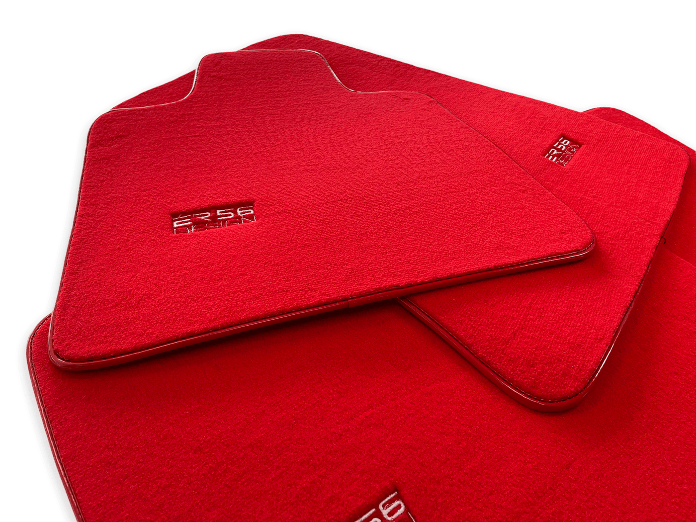 Floor Mats For Rolls Royce Ghost Series II (2021-2024) Red ER56 Design - AutoWin