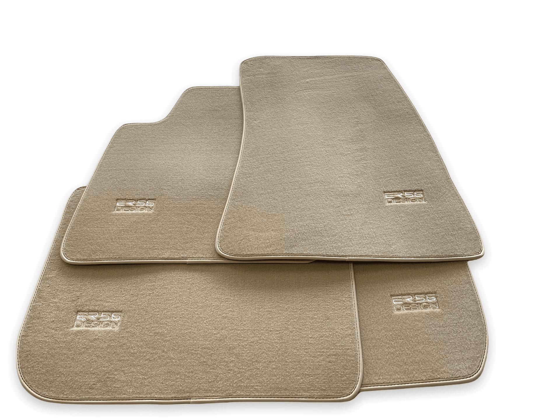 Floor Mats For Rolls Royce Phantom Drophead Coupe 2007–2016 Beige Er56 Design - AutoWin