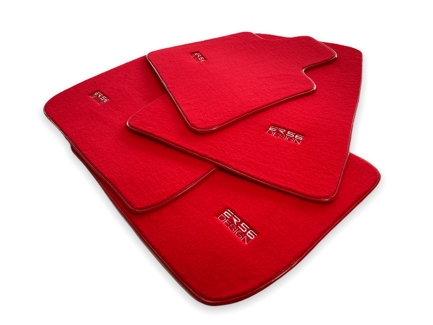Floor Mats For Rolls Royce Wraith 2013–2023 Red Er56 Design - AutoWin