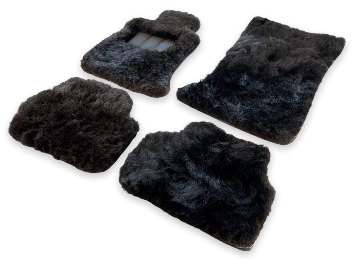 Genuine Sheepskin Floor Mats Rolls Royce Dawn Rr6 2016-2023 Er56 Design Brand - AutoWin