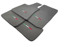 Gray Floor Mats For Maserati Ghibli 2013-2022 Italy Edition - AutoWin