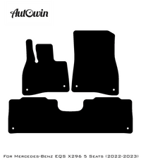 Gray Floor Mats For Mercedes Benz EQS-Class X296 (2022-2023) | Limited Edition - AutoWin