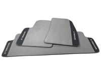 Gray Floor Mats For Tesla Model 3 With Alcantara Leather - AutoWin
