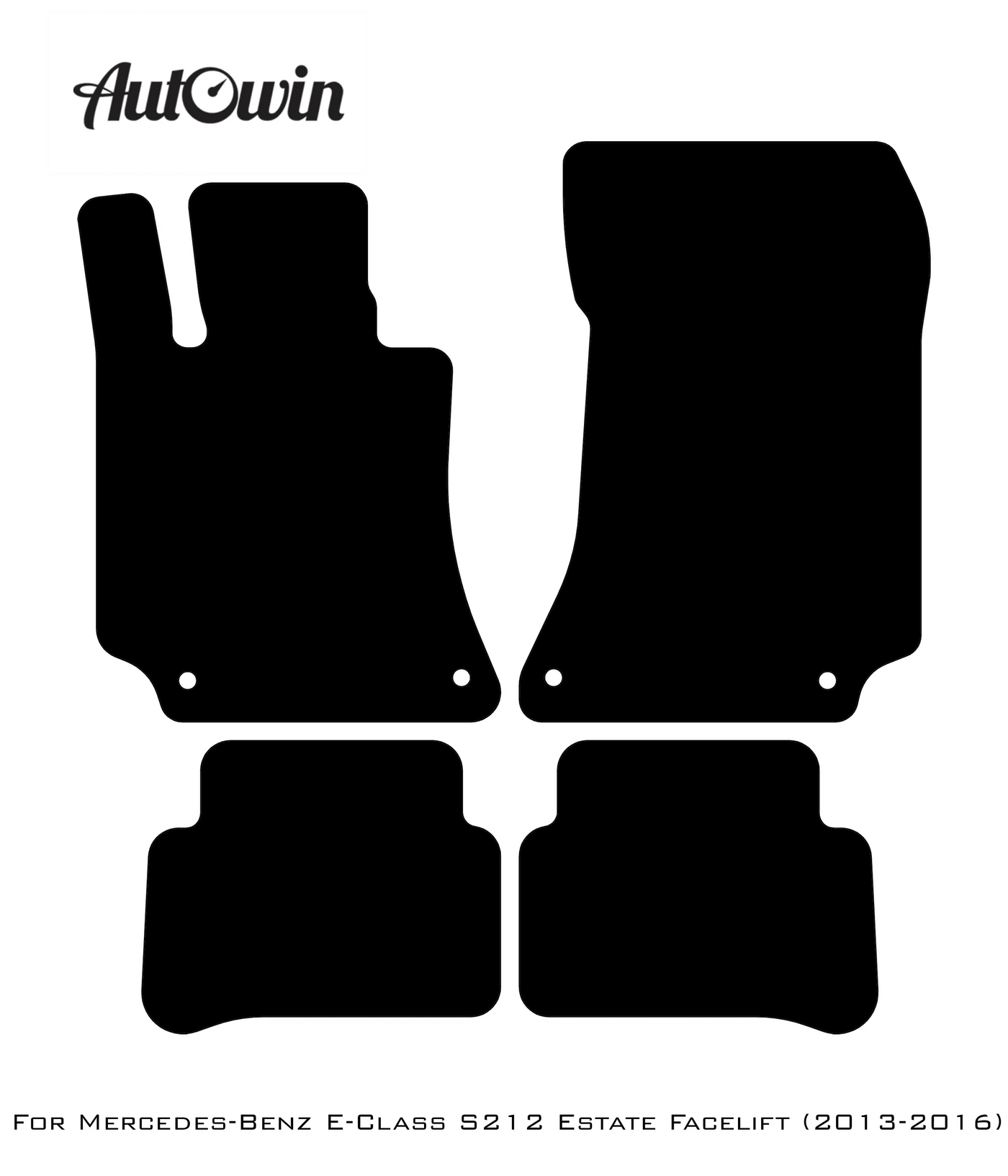 Gray Luxury Floor Mats For Mercedes Benz E-Class S212 Estate Facelift (2013-2016) | ER56 Design - AutoWin