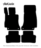 Gray Luxury Floor Mats For Mercedes Benz E-Class S213 Estate (2016-2020) | ER56 Design - AutoWin