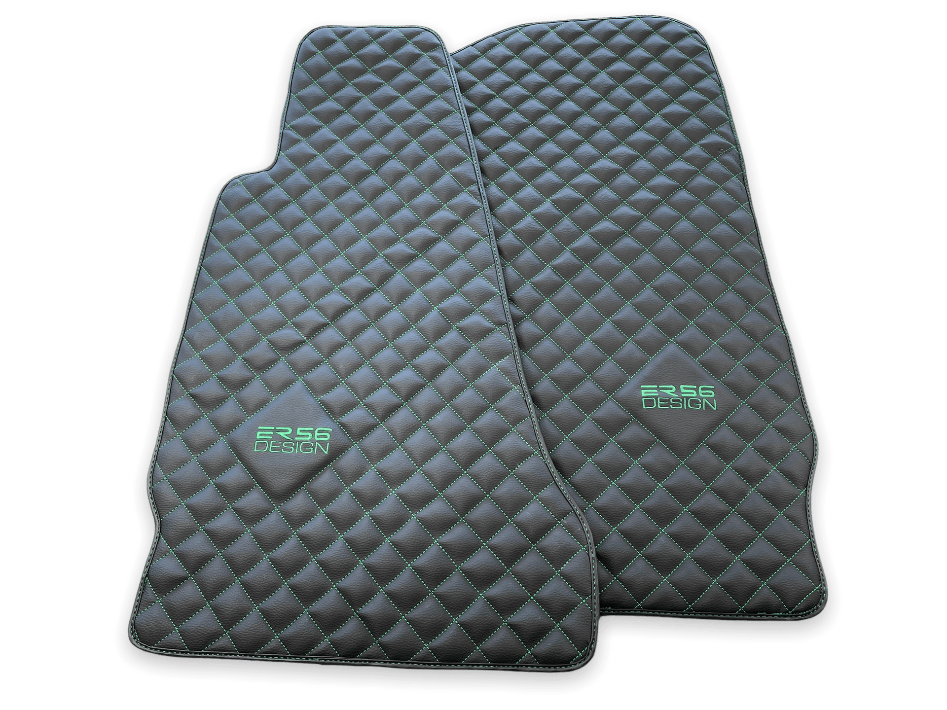 Leather Floor Mats For Aston Martin DB9 (2004-2016) ER56 Design - AutoWin