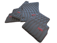 Leather Floor Mats For Mercedes-Benz G Class 1990–2018 W463 ER56 Design - AutoWin