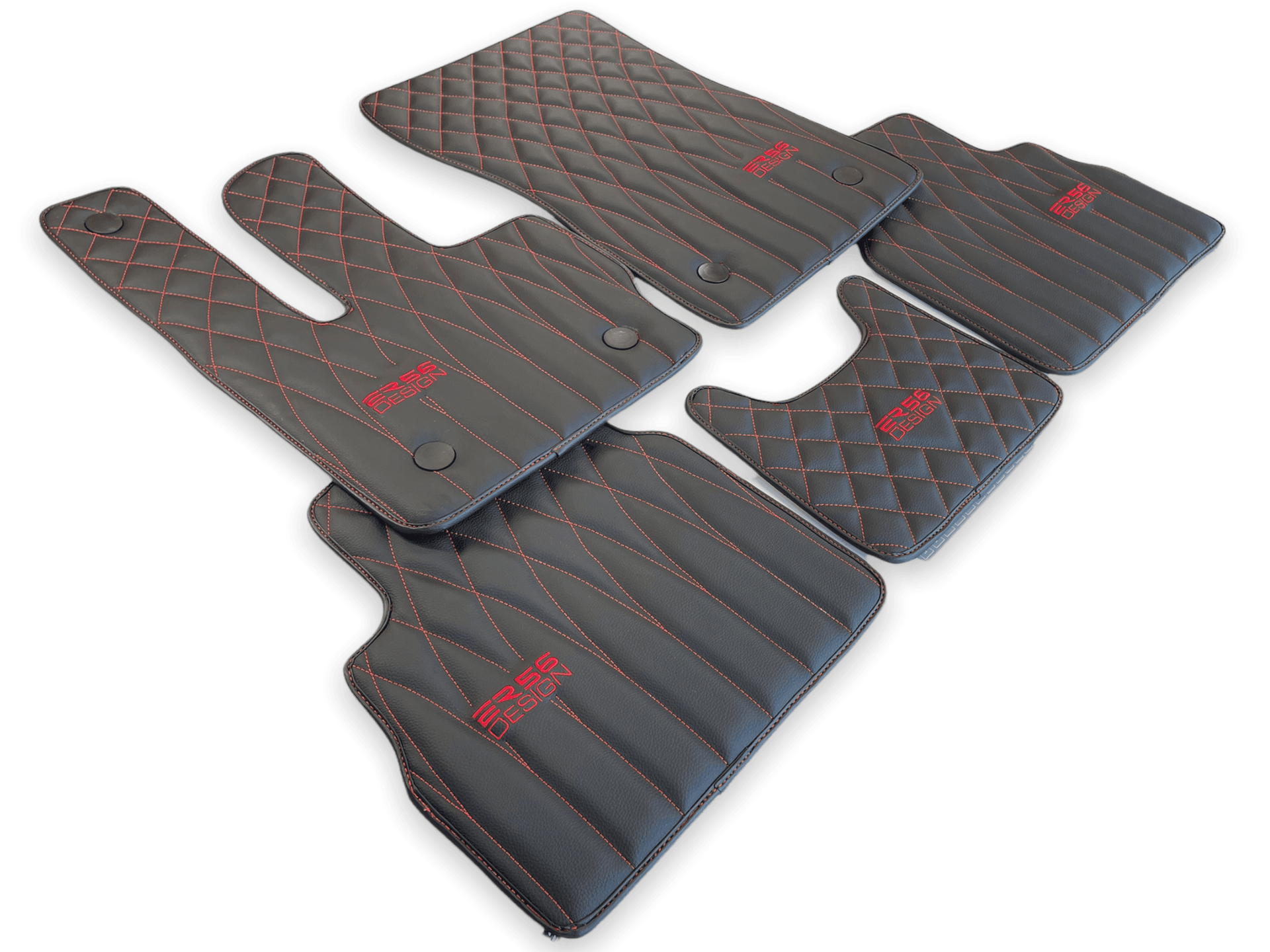 Leather Floor Mats For Mercedes-Benz G Class 2019-2022 W463 ER56 Design - AutoWin