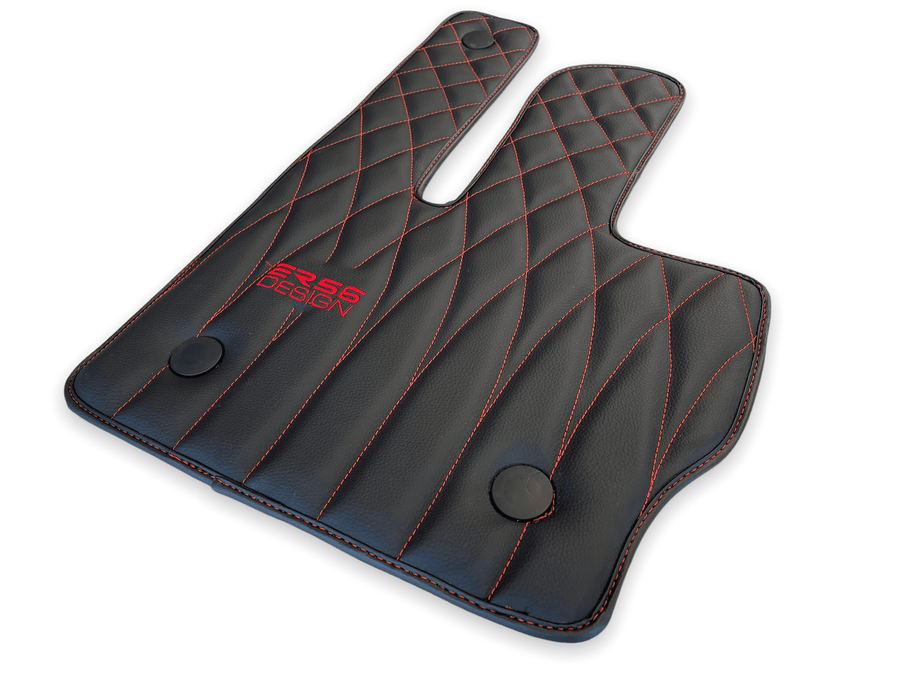 Leather Floor Mats For Mercedes-Benz G Class 2019-2022 W463 ER56 Design - AutoWin