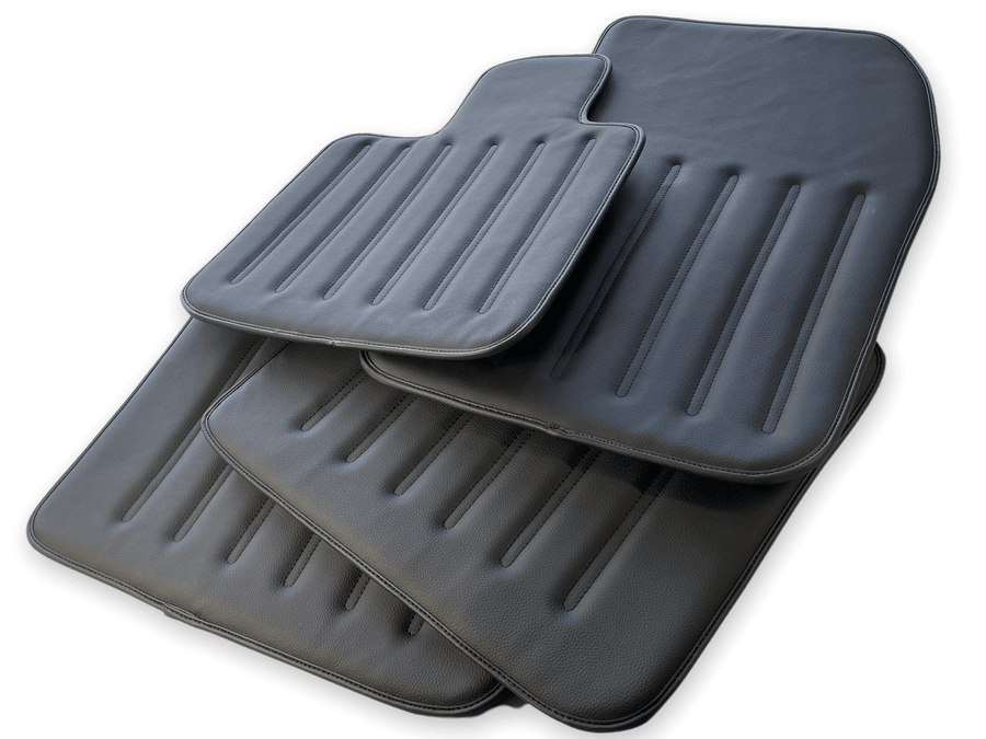 Leather Floor Mats For Rolls Royce Black Badge Cullinan Rr312018-2023 Black - AutoWin