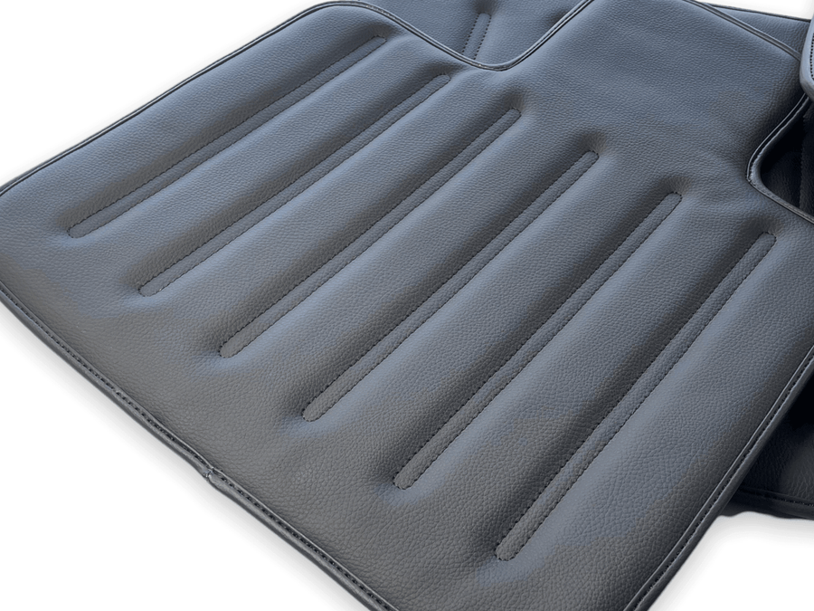 Leather Floor Mats For Rolls Royce Black Badge Cullinan Rr312018-2023 Black - AutoWin