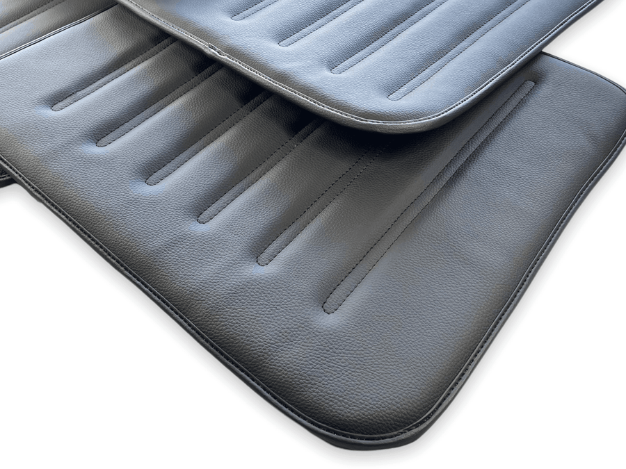 Leather Floor Mats For Rolls Royce Black Badge Cullinan Rr312018-2023 Black - AutoWin