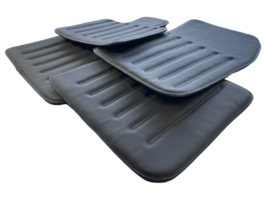 Leather Floor Mats For Rolls Royce Black Badge Dawn Rr6 2016-2023 Black - AutoWin